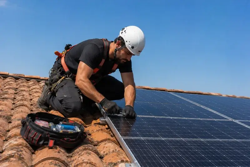 Maintenance et monitoring de panneaux solaires à Saint-Jean-de-Côle